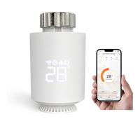 Jadeshay Thermostat Connecté WiFi Thermostat Radiateur Programmable Thermostatique Connectée et Intelligente Tuya Contrôlez Le Chauffage à Distance Via l'Application