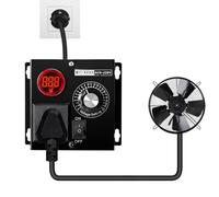 Jadeshay Variateur de Vitesse pour Moteur 220V AC Régulateur de Tension électronique SCR Régulateur de Vitesse du Moteur Température Contrôleur de Vitesse du Ventilateur Gradateur 4000W
