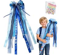 Jadeunm Nœud pour sac d'école - Bleu - 60 x 20 cm - Pour la rentrée des classes