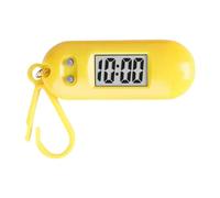 JADEWaa Montre de poche numérique à LED sportive avec porte-clés - Horloge miniature pour étudiants et enfants - Accessoire pratique pour sac à dos de voyage, jaune, 6.5*2.5*1.2cm