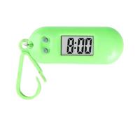 JADEWaa Montre de poche numérique à LED sportive avec porte-clés - Horloge miniature pour étudiants et enfants - Accessoire pratique pour sac à dos de voyage, Vert, 6.5*2.5*1.2cm