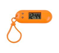 JADEWaa Montre de poche numérique à LED sportive avec porte-clés - Horloge miniature pour étudiants et enfants - Accessoire pratique pour sac à dos de voyage, ambre, 6.5*2.5*1.2cm