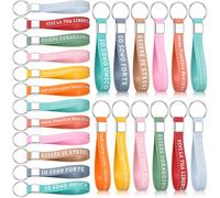 Jadive 24 Porte-Clés Italien en Silicone en Caoutchouc avec Écrits de Motivation Porte-Clés Citation Inspirante Cadeau de Remerciement avec Phrases de Motivation pour Collègue Diplômé