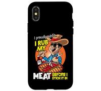 J'admets fièrement Que Je frotte ma Viande Avant de la Coller Coque pour iPhone X/XS