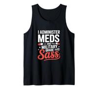 J'administre des médicaments et une infirmière de grade militaire Sass VA Débardeur