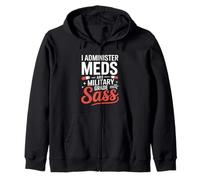 J'administre des médicaments et une infirmière de grade militaire Sass VA Sweat à Capuche
