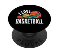 J'adore Basketball Passion Sports PopSockets PopGrip Adhésif