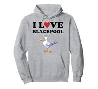 J'adore Blackpool Holiday Tourist Visitor Seaside Seagull Sweat à Capuche