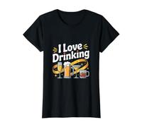 J'adore Boire des Cocktails à la bière et au vin T-Shirt Graphique avec Valeur
