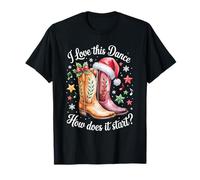 J'adore Cette Danse, Comment démarre-t-Elle ? Line Dance Christmas T-Shirt