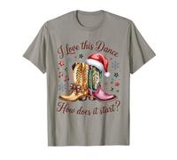 J'adore Cette Danse, Comment démarre-t-Elle ? Line Dance Christmas T-Shirt