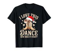 J'adore Cette Danse, Comment démarre-t-Elle ? Line Dance Christmas T-Shirt