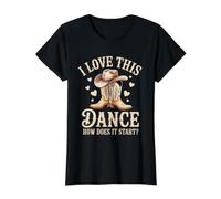 J'adore Cette Danse, Comment démarre-t-Elle ? Line Dance Western T-Shirt Graphique avec Valeur