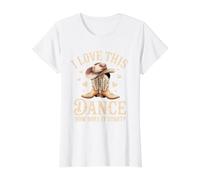 J'adore Cette Danse, Comment démarre-t-Elle ? Line Dance Western T-Shirt Graphique avec Valeur