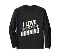 J'adore courir, passionné de course à pied, passion, jogging Manche Longue