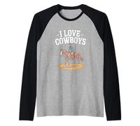 J'adore Cowboys Rider Passion Western Life Manche Raglan