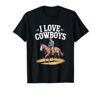 J'adore Cowboys Rider Passion Western Life T-Shirt Graphique avec Valeur