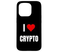 J'adore Crypto. Dire Crypto pour la Blockchain et Le jeton Coque pour iPhone 15 Pro