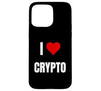 J'adore Crypto. Dire Crypto pour la Blockchain et Le jeton Coque pour iPhone 15 Pro Max