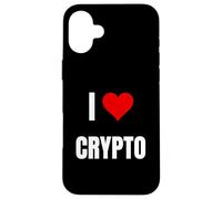 J'adore Crypto. Dire Crypto pour la Blockchain et Le jeton Coque pour iPhone 16 Plus