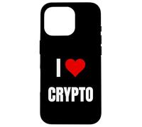 J'adore Crypto. Dire Crypto pour la Blockchain et Le jeton Coque pour iPhone 16 Pro