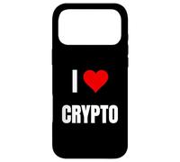 J'adore Crypto. Dire Crypto pour la Blockchain et Le jeton Coque pour iPhone 17 Pro Max