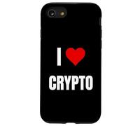 J'adore Crypto. Dire Crypto pour la Blockchain et Le jeton Coque pour iPhone SE (2020) / 7/8