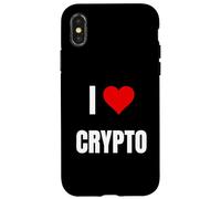 J'adore Crypto. Dire Crypto pour la Blockchain et Le jeton Coque pour iPhone X/XS