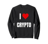 J'adore Crypto. Dire Crypto pour la Blockchain et Le jeton Sweatshirt