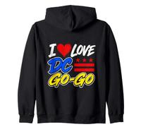 J'adore DC Go-Go Music, Washington District of Columbia Pride Sweat à Capuche