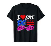 J'adore DC Go-Go Music, Washington District of Columbia Pride T-Shirt Graphique avec Valeur