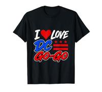 J'adore DC Go-Go Music, Washington District of Columbia Pride T-Shirt Graphique avec Valeur
