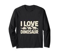 J'adore Dinosaur Fun Jurassic Style Manche Longue