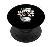J'adore dormir, de jolis moutons, rêver, nuages, nuit PopSockets PopGrip Adhésif