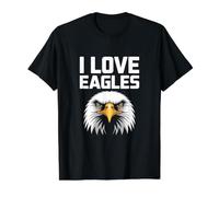J'adore Eagles Majestic Bird Pride T-Shirt Graphique avec Valeur