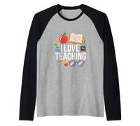 J'adore enseigner Un Apprentissage enthousiaste Manche Raglan