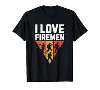 J'adore Firemen Courage Brave Heroes T-Shirt Graphique avec Valeur