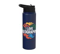 J'adore Geography Nature Explorer Stainless Steel Insulated Water Bottle