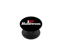 J'adore Halloween en Forme DE CŒUR PopSockets PopGrip Adhésif