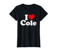J'adore Heart Cole T-Shirt Graphique avec Valeur, Femme, Noir, L