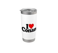 J'ADORE HEART CONAN Gobelet isotherme en acier inoxydable double paroi