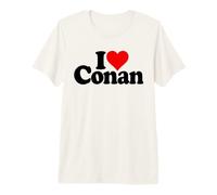 J'adore Heart Conan T-Shirt Haut de Gamme