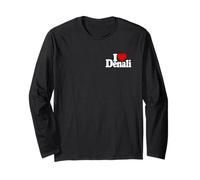 J'adore Heart Denali Mount McKinley Parc National Denali Manche Longue