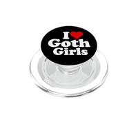 J'adore Heart Goth Girls PopSockets PopGrip pour MagSafe