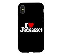 J'adore Heart Jackass Jackass Donkey Coque pour iPhone X/XS
