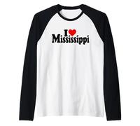 J'ADORE HEART MISSISSIPPI Manche Raglan