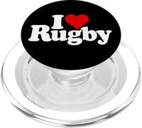 J'adore Heart Rugby Football PopSockets PopGrip pour MagSafe