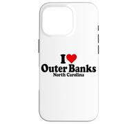 J'ADORE HEART THE OUTER BANKS NORTH CAROLINA BOX Coque pour iPhone 16 Pro