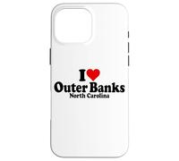 J'ADORE HEART THE OUTER BANKS NORTH CAROLINA BOX Coque pour iPhone 16 Pro Max