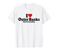 J'adore Heart The Outer Banks North Carolina Box T-Shirt Graphique avec Valeur
